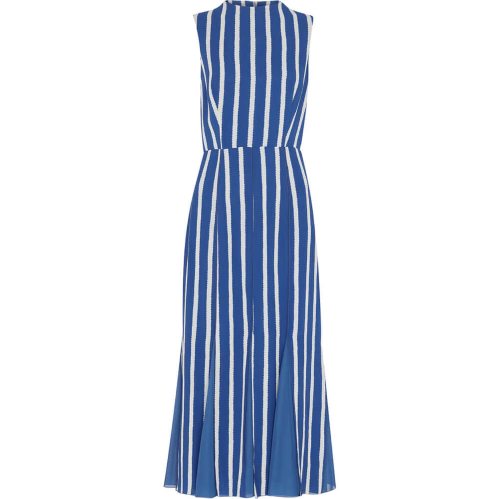 Whistles Eliza Stripe Print Midi Dress